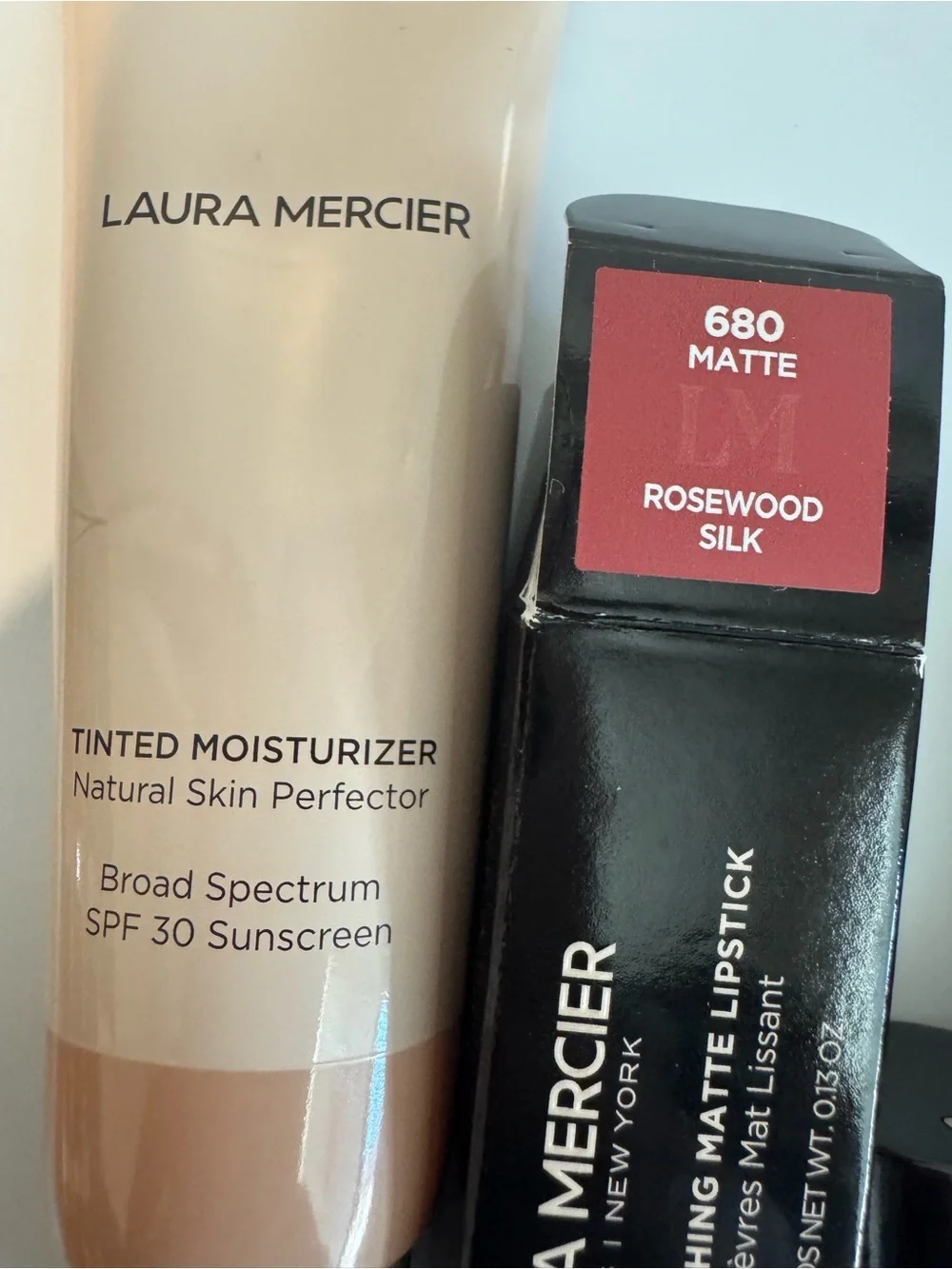 laura mercier Modern Rose Lipstick & Eye Color Set with Nude Primer and Brush